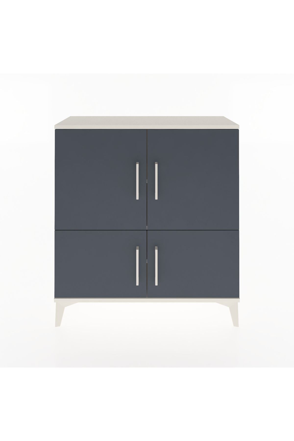 Arges Şifonyer 3 Raflı 4 Kapaklı 88x30x96 Aytaşı-Antrasit