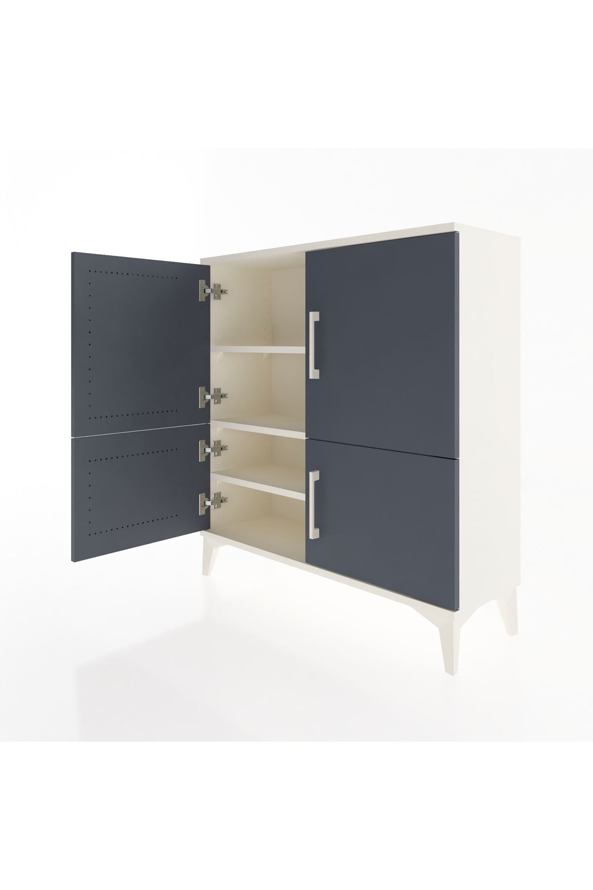 Arges Şifonyer 3 Raflı 4 Kapaklı 88x30x96 Aytaşı-Antrasit