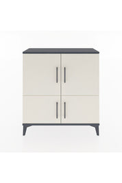 Arges Şifonyer 3 Raflı 4 Kapaklı 88x30x96 Antrasit-Aytaşı