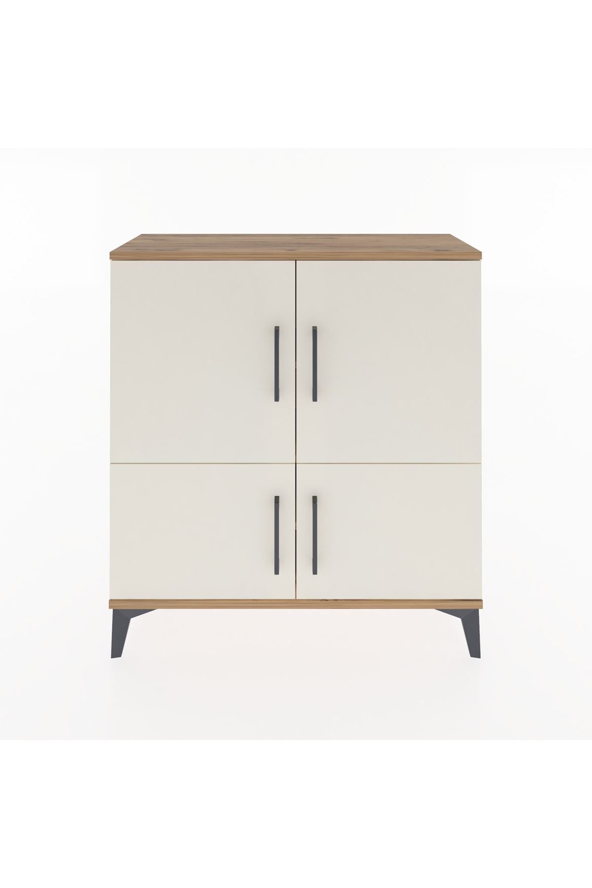 Arges Şifonyer 3 Raflı 4 Kapaklı 88x30x96 Çam-Aytaşı