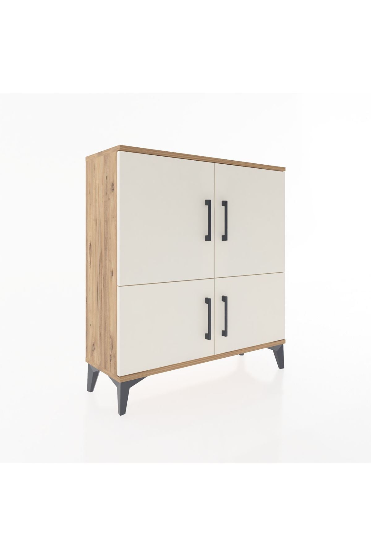 Arges Şifonyer 3 Raflı 4 Kapaklı 88x30x96 Çam-Aytaşı