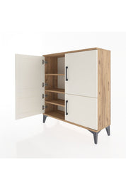 Arges Şifonyer 3 Raflı 4 Kapaklı 88x30x96 Çam-Aytaşı