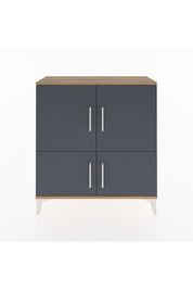 Arges Şifonyer 3 Raflı 4 Kapaklı 88x30x96 Çam-Antrasit