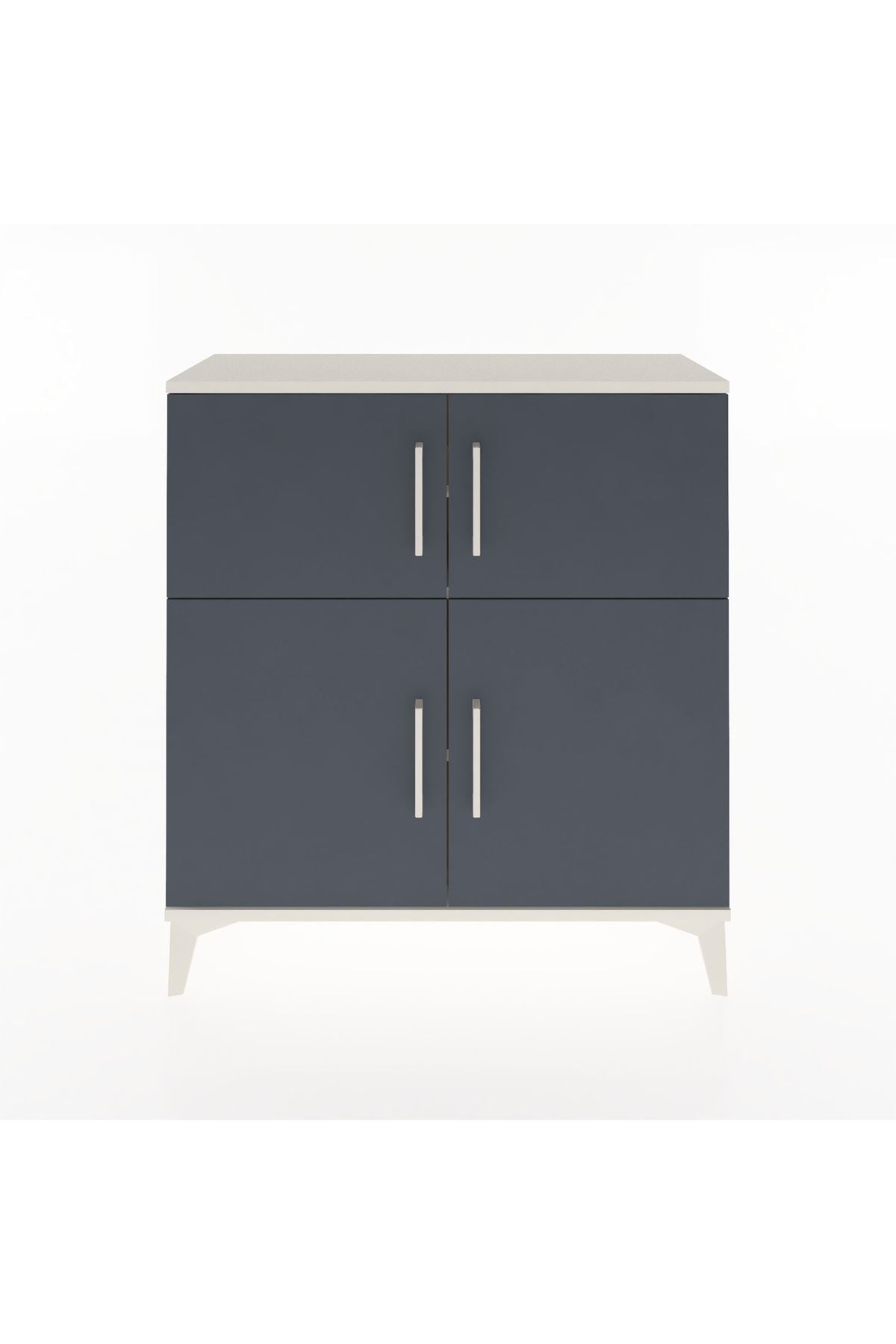 Arges Şifonyer 3 Raflı 4 Kapaklı 88x30x96 Aytaşı-Antrasit