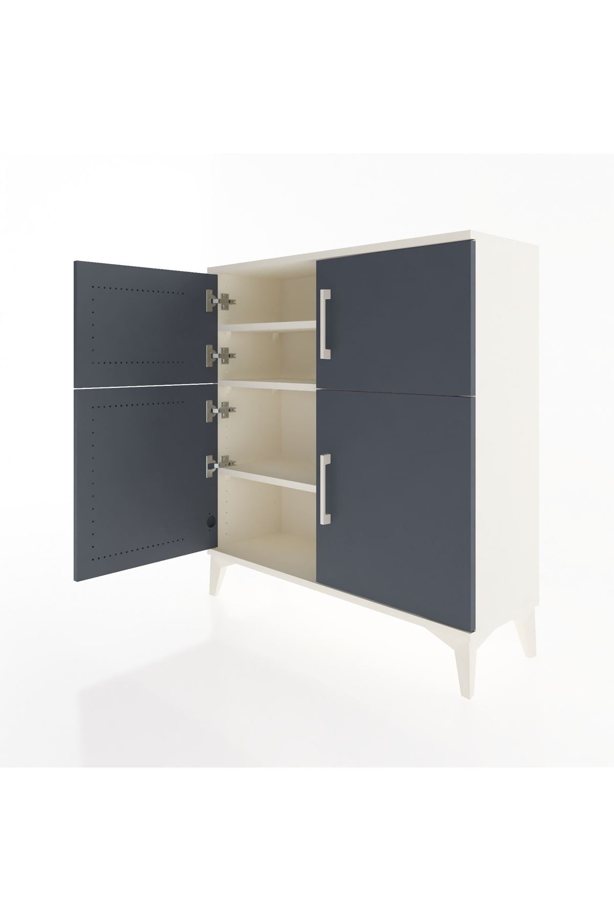 Arges Şifonyer 3 Raflı 4 Kapaklı 88x30x96 Aytaşı-Antrasit