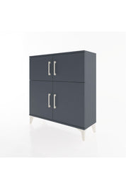 Arges Şifonyer 3 Raflı 4 Kapaklı 88x30x96 Antrasit-Antrasit