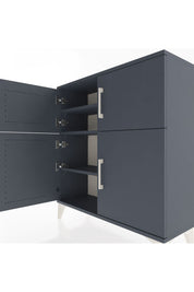 Arges Şifonyer 3 Raflı 4 Kapaklı 88x30x96 Antrasit-Antrasit