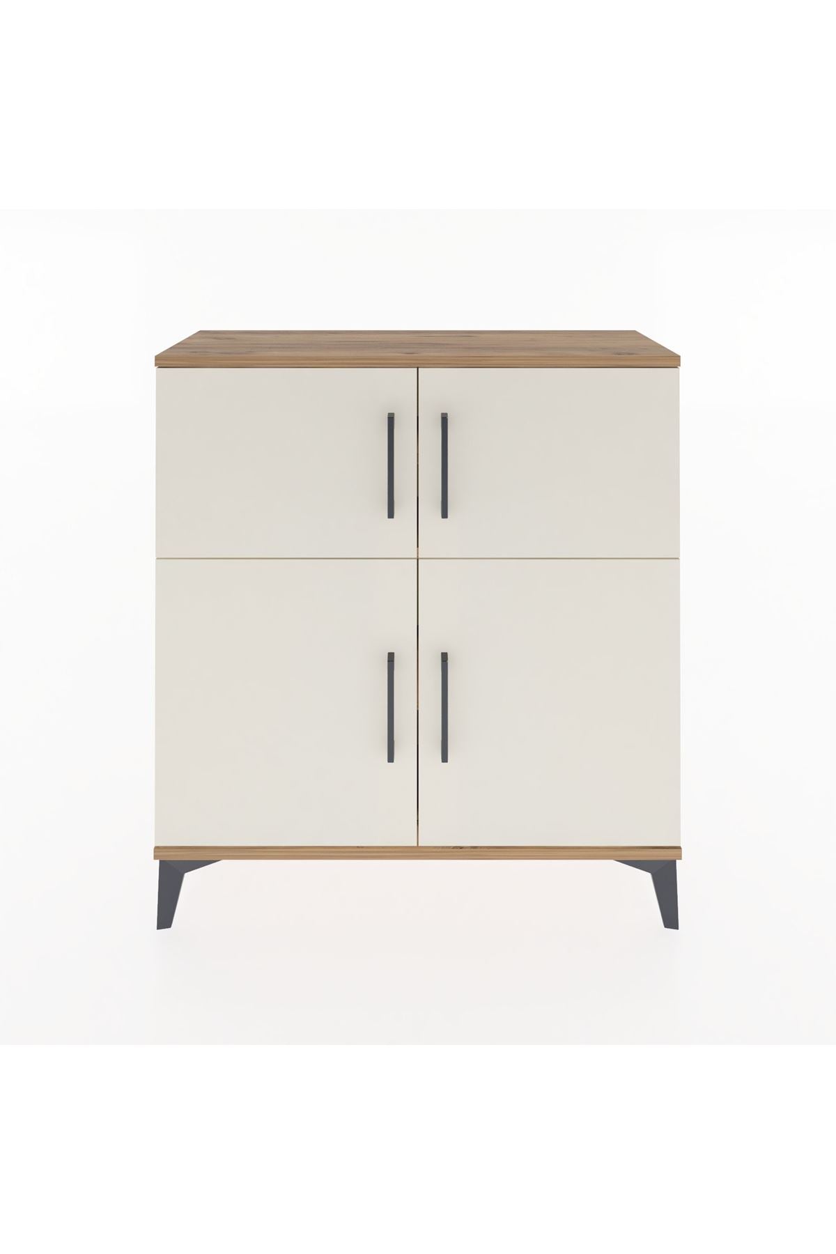 Arges Şifonyer 3 Raflı 4 Kapaklı 88x30x96 Çam-Aytaşı