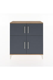 Arges Şifonyer 3 Raflı 4 Kapaklı 88x30x96 Çam-Antrasit