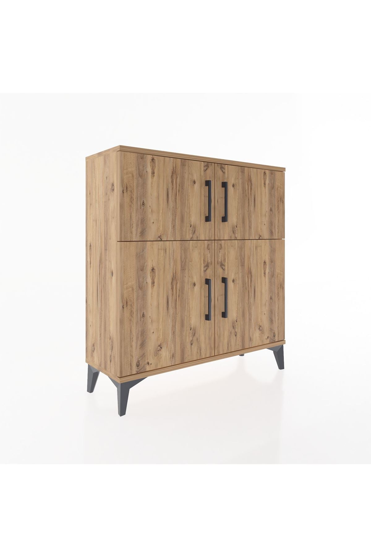 Arges Şifonyer 3 Raflı 4 Kapaklı 88x30x96 Çam-Çam