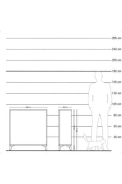 Arges Şifonyer 88x30x96 Antrasit-Antrasit