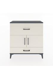 Arges Şifonyer 2 Raflı 2 Çekmeceli 2 Kapaklı 88x30x96 Antrasit-Aytaşı