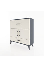 Arges Şifonyer 2 Raflı 2 Çekmeceli 2 Kapaklı 88x30x96 Antrasit-Aytaşı