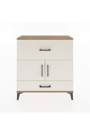 Arges Şifonyer 2 Raflı 2 Çekmeceli 2 Kapaklı 88x30x96 Çam-Aytaşı