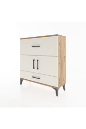 Arges Şifonyer 2 Raflı 2 Çekmeceli 2 Kapaklı 88x30x96 Çam-Aytaşı