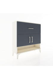 Arges Şifonyer 2 Raflı Tek Çekmeceli 2 Kapaklı 88x30x96 Aytaşı-Antrasit