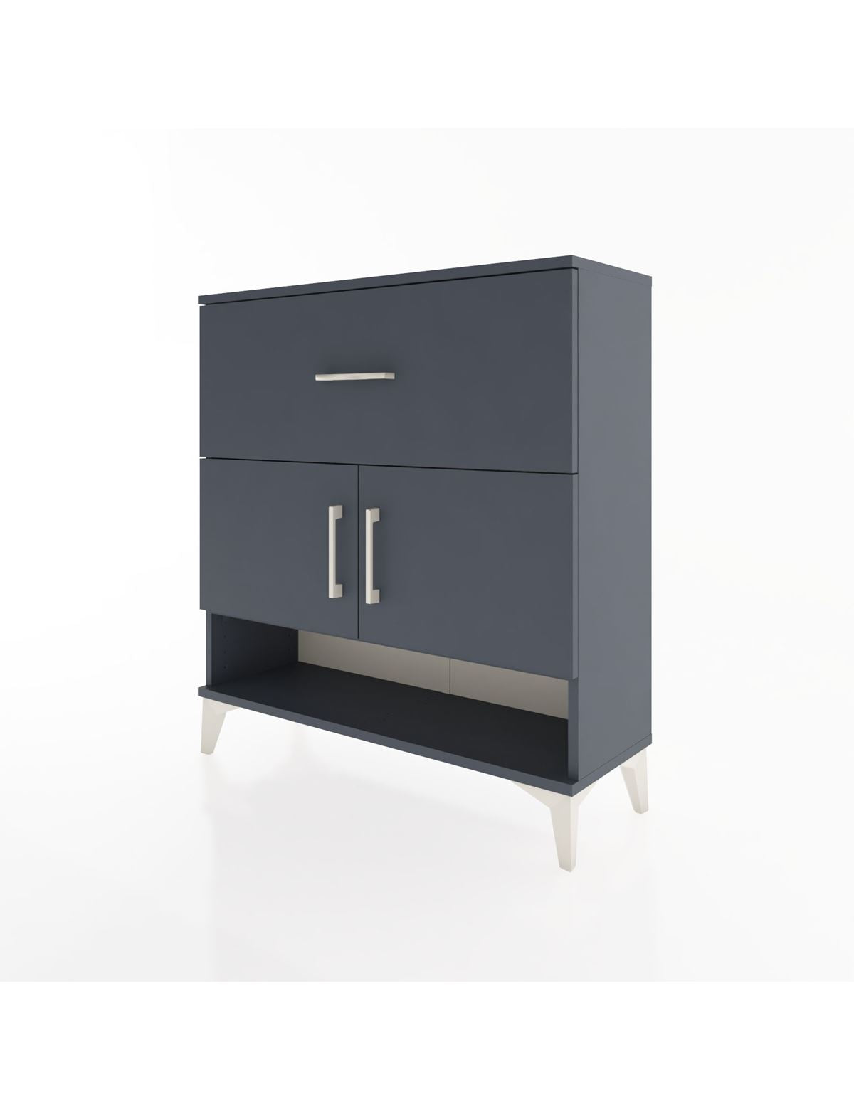 Arges Şifonyer 2 Raflı Tek Çekmeceli 2 Kapaklı 88x30x96 - S04M050V5A