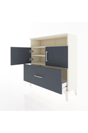 Arges Şifonyer 3 Raflı Tek Çekmeceli 2 Kapaklı 88x30x96 Aytaşı-Antrasit