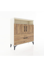 Arges Şifonyer 3 Raflı Tek Çekmeceli 2 Kapaklı 88x30x96 Aytaşı-Çam
