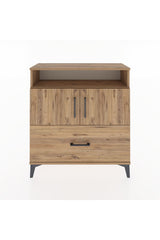 Arges Şifonyer 3 Raflı Tek Çekmeceli 2 Kapaklı 88x30x96