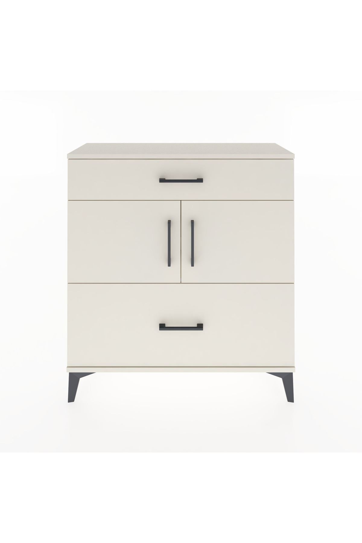 Arges Şifonyer 2 Raflı 2 Çekmeceli 2 Kapaklı 88x30x96 Aytaşı-Aytaşı