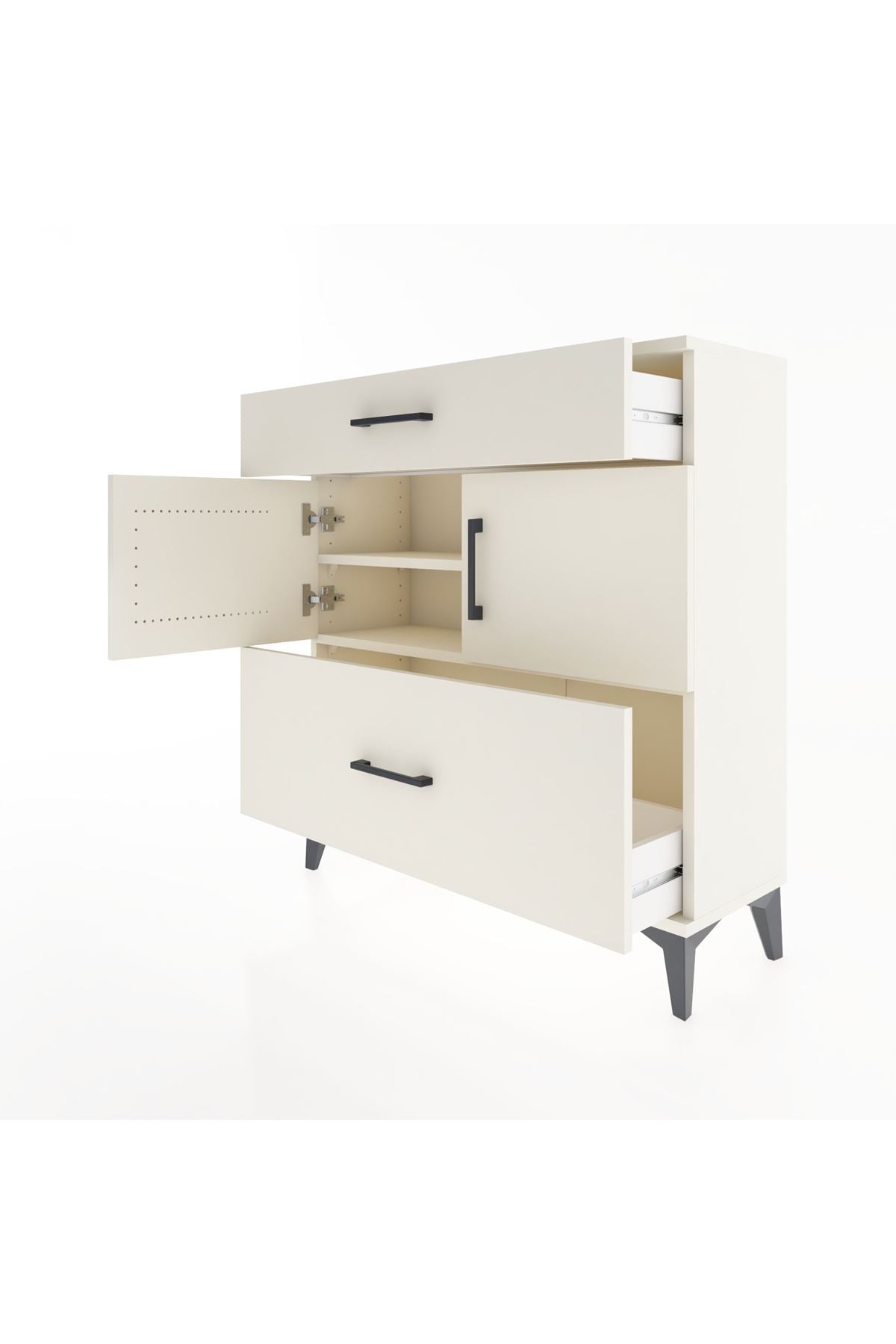 Arges Şifonyer 2 Raflı 2 Çekmeceli 2 Kapaklı 88x30x96 Aytaşı-Aytaşı