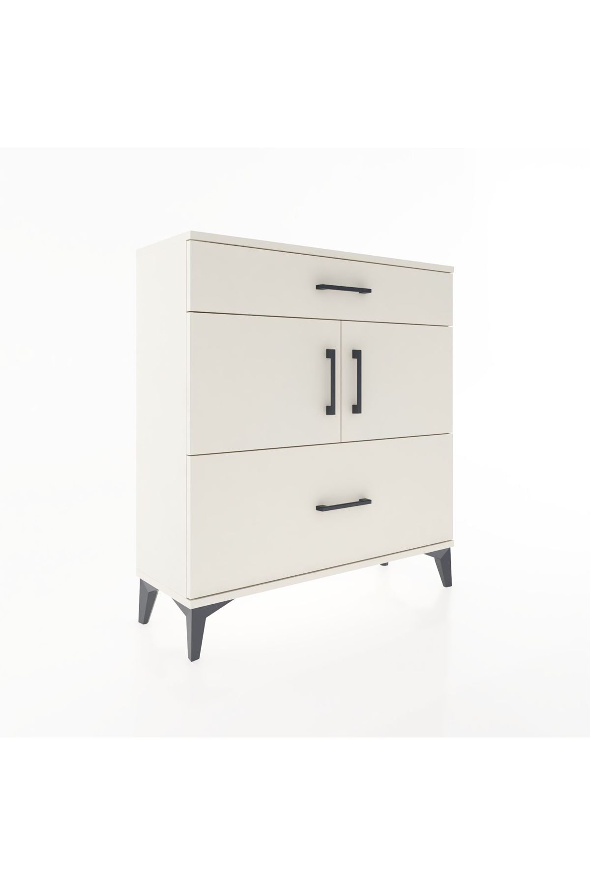 Arges Şifonyer 2 Raflı 2 Çekmeceli 2 Kapaklı 88x30x96 Aytaşı-Aytaşı