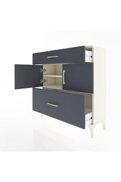 Arges Şifonyer 2 Raflı 2 Çekmeceli 2 Kapaklı 88x30x96 Aytaşı-Antrasit