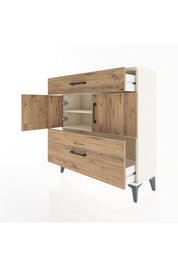 Arges Şifonyer 2 Raflı 2 Çekmeceli 2 Kapaklı 88x30x96 Aytaşı-Çam