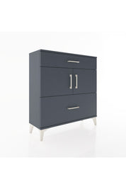 Arges Şifonyer 2 Raflı 2 Çekmeceli 2 Kapaklı 88x30x96 Antrasit-Antrasit