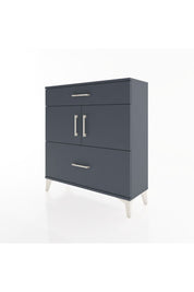 Arges Şifonyer 2 Raflı 2 Çekmeceli 2 Kapaklı 88x30x96 Antrasit-Antrasit