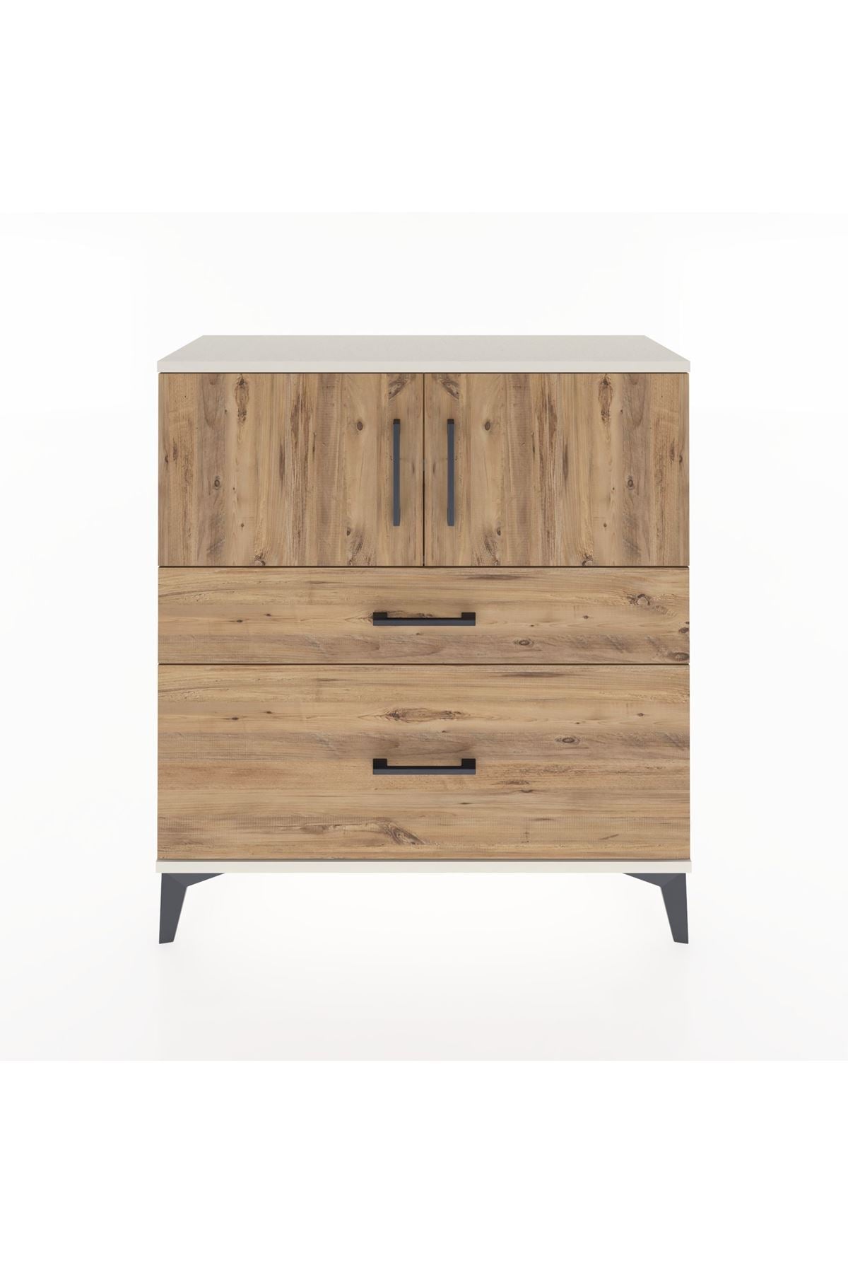 Arges Şifonyer 2 Raflı 2 Çekmeceli 2 Kapaklı 88x30x96 Aytaşı-Çam