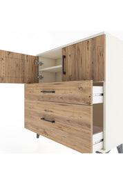 Arges Şifonyer 2 Raflı 2 Çekmeceli 2 Kapaklı 88x30x96 Aytaşı-Çam