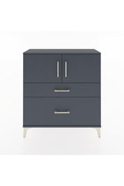 Arges Şifonyer 2 Raflı 2 Çekmeceli 2 Kapaklı 88x30x96 Antrasit-Antrasit