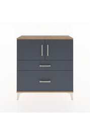 Arges Şifonyer 2 Raflı 2 Çekmeceli 2 Kapaklı 88x30x96 Çam-Antrasit