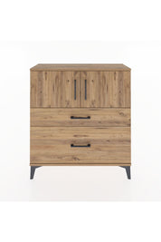 Arges Şifonyer 2 Raflı 2 Çekmeceli 2 Kapaklı 88x30x96 Çam-Çam