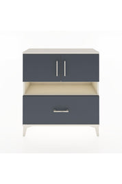 Arges Şifonyer 3 Raflı Tek Çekmeceli 2 Kapaklı 88x30x96 Aytaşı-Antrasit