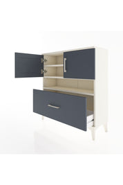 Arges Şifonyer 3 Raflı Tek Çekmeceli 2 Kapaklı 88x30x96 Aytaşı-Antrasit