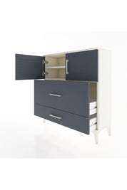 Arges Şifonyer 2 Raflı 2 Çekmeceli 2 Kapaklı 88x30x96 Aytaşı-Antrasit