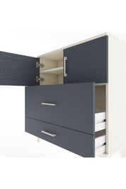 Arges Şifonyer 2 Raflı 2 Çekmeceli 2 Kapaklı 88x30x96 Aytaşı-Antrasit