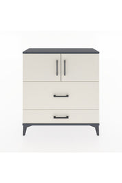 Arges Şifonyer 2 Raflı 2 Çekmeceli 2 Kapaklı 88x30x96 Antrasit-Aytaşı