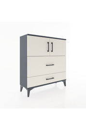 Arges Şifonyer 2 Raflı 2 Çekmeceli 2 Kapaklı 88x30x96 Antrasit-Aytaşı