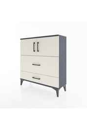 Arges Şifonyer 2 Raflı 2 Çekmeceli 2 Kapaklı 88x30x96 Antrasit-Aytaşı