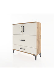 Arges Şifonyer 2 Raflı 2 Çekmeceli 2 Kapaklı 88x30x96 Çam-Aytaşı