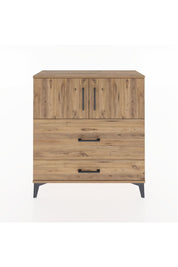 Arges Şifonyer 2 Raflı 2 Çekmeceli 2 Kapaklı 88x30x96 Çam-Çam