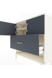 Arges Şifonyer 2 Raflı Tek Çekmeceli 2 Kapaklı 88x30x96 Aytaşı-Antrasit