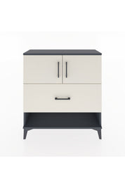 Arges Şifonyer 2 Raflı Tek Çekmeceli 2 Kapaklı 88x30x96 Antrasit-Aytaşı