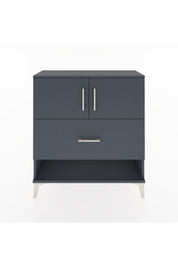 Arges Şifonyer 2 Raflı Tek Çekmeceli 2 Kapaklı 88x30x96 Antrasit-Antrasit