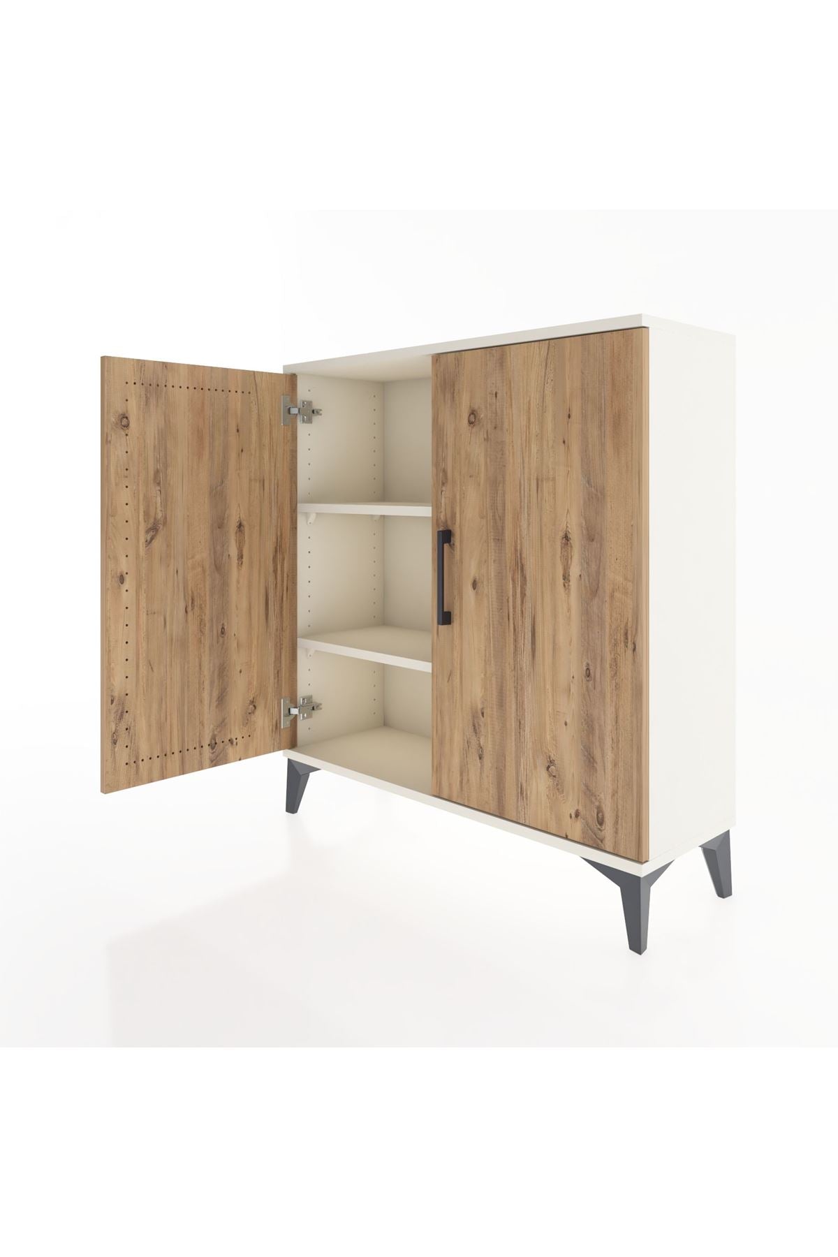 Arges Şifonyer 2 Raflı 2 Kapaklı 88x30x96 Aytaşı-Çam