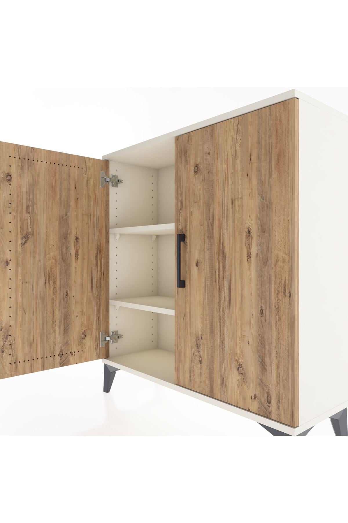 Arges Şifonyer 2 Raflı 2 Kapaklı 88x30x96 Aytaşı-Çam